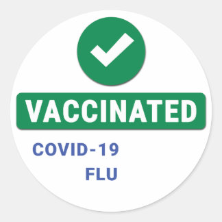 Autocollant vacciné