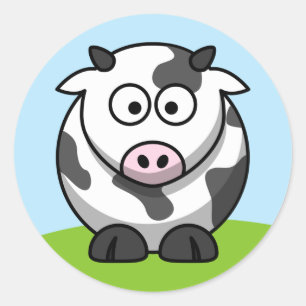 Autocollant Vache Mignonne