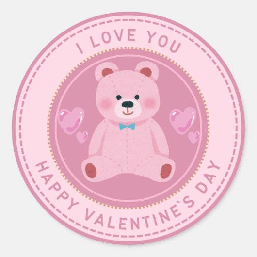 Autocollant Valentine (Devant)