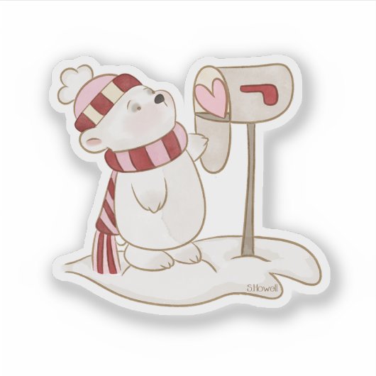 Autocollant Valentine Hello (Devant)