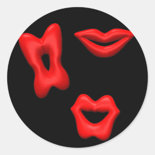 Autocollant Valentine Kisses