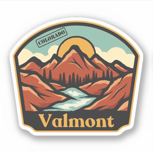 Autocollant Valmont, Colorado (Devant)