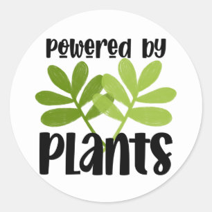 Autocollant végan à base de plantes