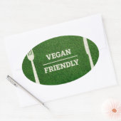 Autocollant vegan de style football et rugby (Enveloppe)