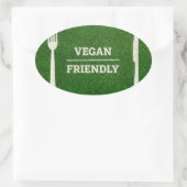 Autocollant vegan de style football et rugby (Sac)