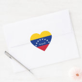 Autocollant Venezuela, Cœur, Amour, Drapeau Vénézu (Enveloppe)