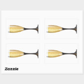 Autocollant Verre à Champagne (Feuille)