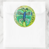 Autocollant vert de graphique de beaux-arts de (Sac)