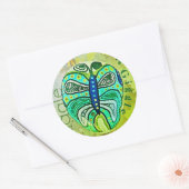 Autocollant vert de graphique de beaux-arts de (Enveloppe)