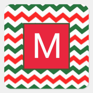 autocollant vert et rouge personnalisé