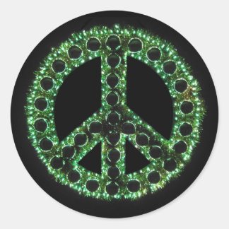 autocollant vert paix