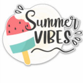 Autocollant Vibes d'été (Devant)