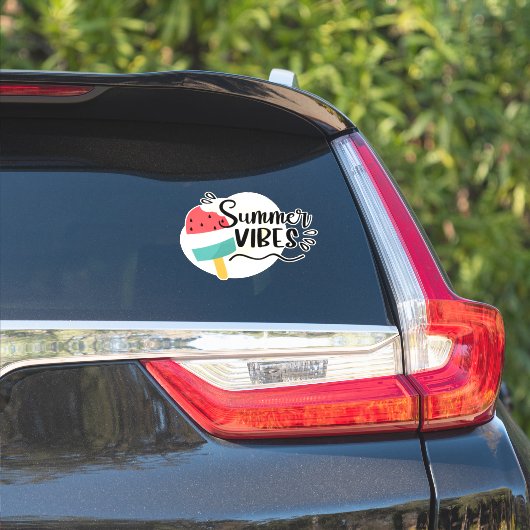 Autocollant Vibes d'été (Côté voiture)