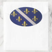 Autocollant vieux pavillon bosniaque (Sac)