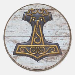 Autocollant Viking Shield - Mjolnir