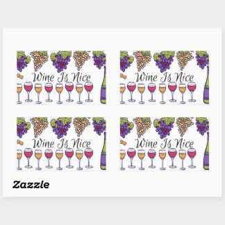 Autocollant Vin Est Agréable