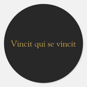 Autocollant vincit de Se de qui de Vincit