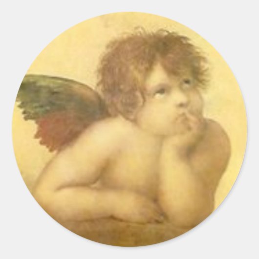 Autocollant Vintage Angel Raphael (Devant)