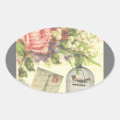 Autocollant vintage chic Paris (Devant)