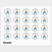 Autocollant vintage Cowboy (Feuille)