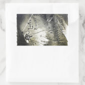 Autocollant vintage d'invasion alien (Sac)