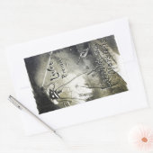 Autocollant vintage d'invasion alien (Enveloppe)