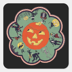 Autocollant Vintage Halloween