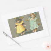 Autocollant vintage jouet chatons (Enveloppe)