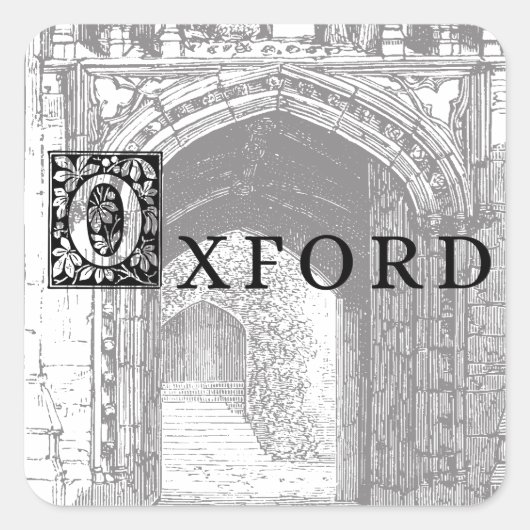 Autocollant Vintage Oxford Angleterre (Devant)