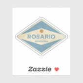 Autocollant Vintage Rosario Argentina (Feuille)
