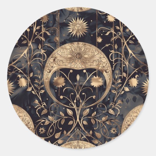 Autocollant Vintage Virgo personnalisé (Devant)