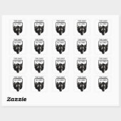 Autocollant vintage Wolf Ex Libris Boplate (Feuille)