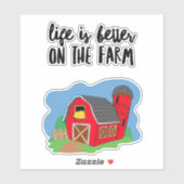 Autocollant Vinyl Coupé Sur Mesure De La Vie Agric (Feuille)