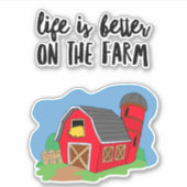 Autocollant Vinyl Coupé Sur Mesure De La Vie Agric (Devant)