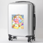 AUTOCOLLANT VINYLE 14" HISTOIRE DU SOIR (Sur valise)
