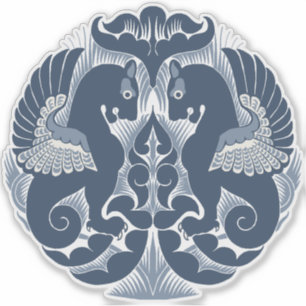 Autocollant vinyle Blue Griffins de William De Mor