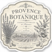 autocollant vinyle botanique provence (Devant)