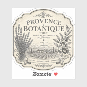 autocollant vinyle botanique provence