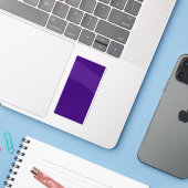 Autocollant vinyle bruit violet vertical – Personn (Ordinateur portable avec iPhone)