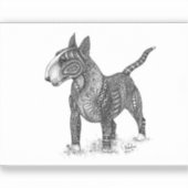 Autocollant vinyle Bullterrier (Recto)