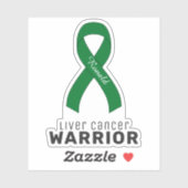Autocollant vinyle Cancer du foie (Feuille)