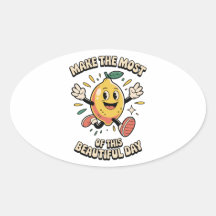 Autocollant vinyle citron - Profitez au maximum
