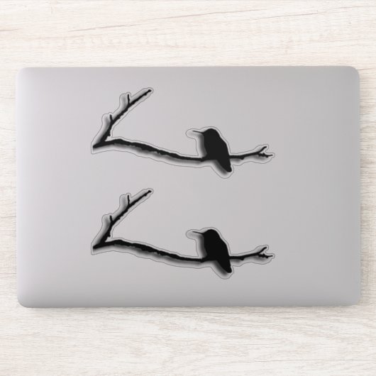 Autocollant vinyle - Colibri sur branche (Ordinateur)
