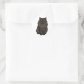 Autocollant vinyle de chat persan mignon (Sac)