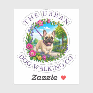 Autocollant vinyle de garde de jour pour chien Bou