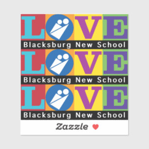 Autocollant vinyle de la nouvelle école de Blacksb