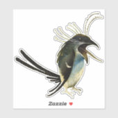 Autocollant vinyle de l'oiseau de Jérôme Bosch (Feuille)