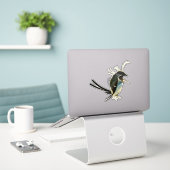 Autocollant vinyle de l'oiseau de Jérôme Bosch (Ordinateur portable sur le bureau)