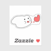 Autocollant vinyle de nuage Kawaii (Feuille)