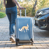 Autocollant vinyle découpé Ballet Or Borzoi (Valise Insitu)